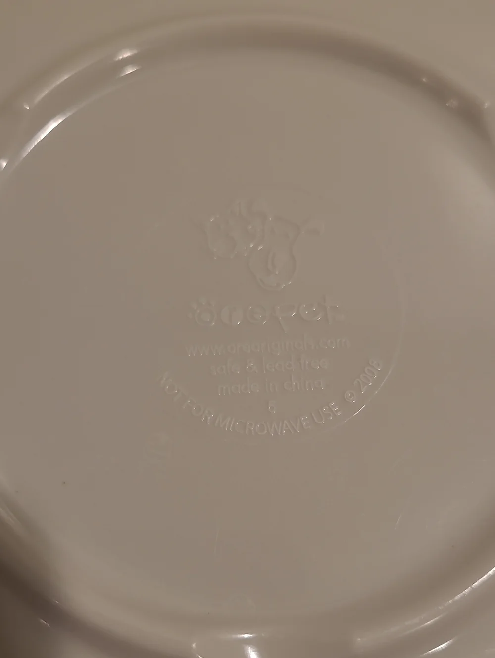 2 Melamine Dog Bowls